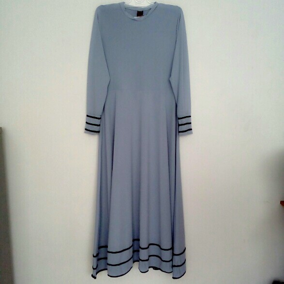 GAMIS WANITA MUSLIMAH DAN KERUDUNG ABU JERSEY JAVA SEVEN JNE 001 - Image 2