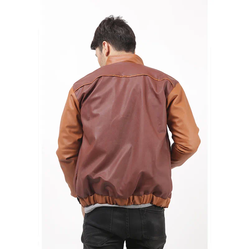 JAKET KULIT OUTDOOR PRIA KASUAL COKLAT FERRARI CBR6 MPC 305 - Image 8