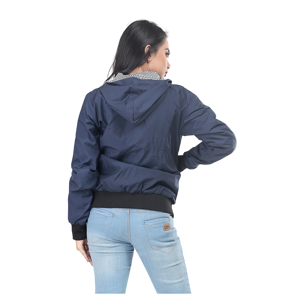 JAKET OUTDOOR KASUAL WANITA PREMIUM NAVY TASLAN INFICLO SDK 258 - Image 7