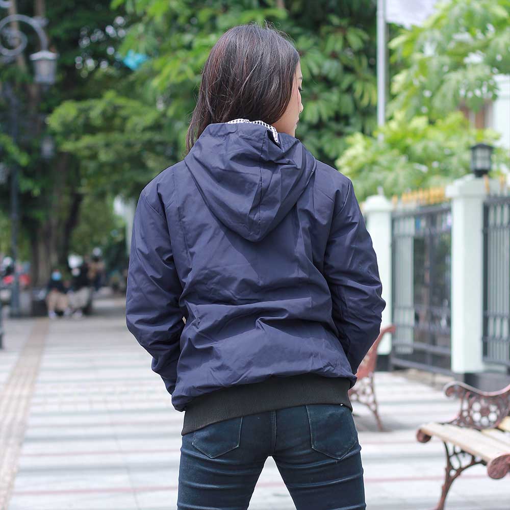 JAKET OUTDOOR KASUAL WANITA PREMIUM NAVY TASLAN INFICLO SDK 258 - Image 10