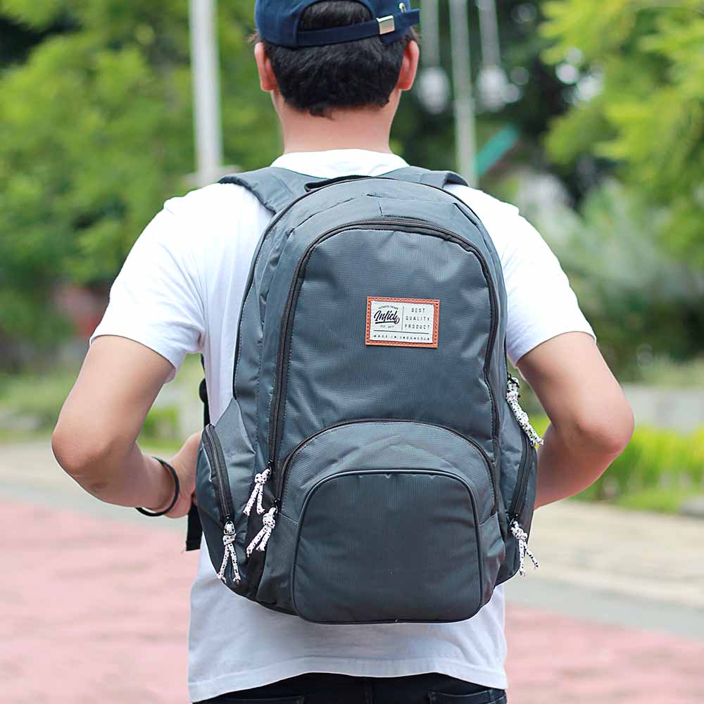 TAS RANSEL BACKPACK PRIA ORIGINAL HITAM DOLBY CANVAS INFICLO SLI 543 - Image 8